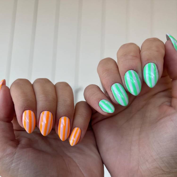 Citrus Towel Nails