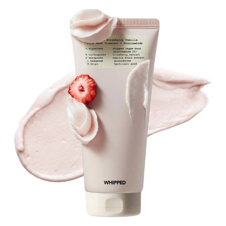 Whipped Strawberry Vanilla Face Mask Cleanser+Niacinamide