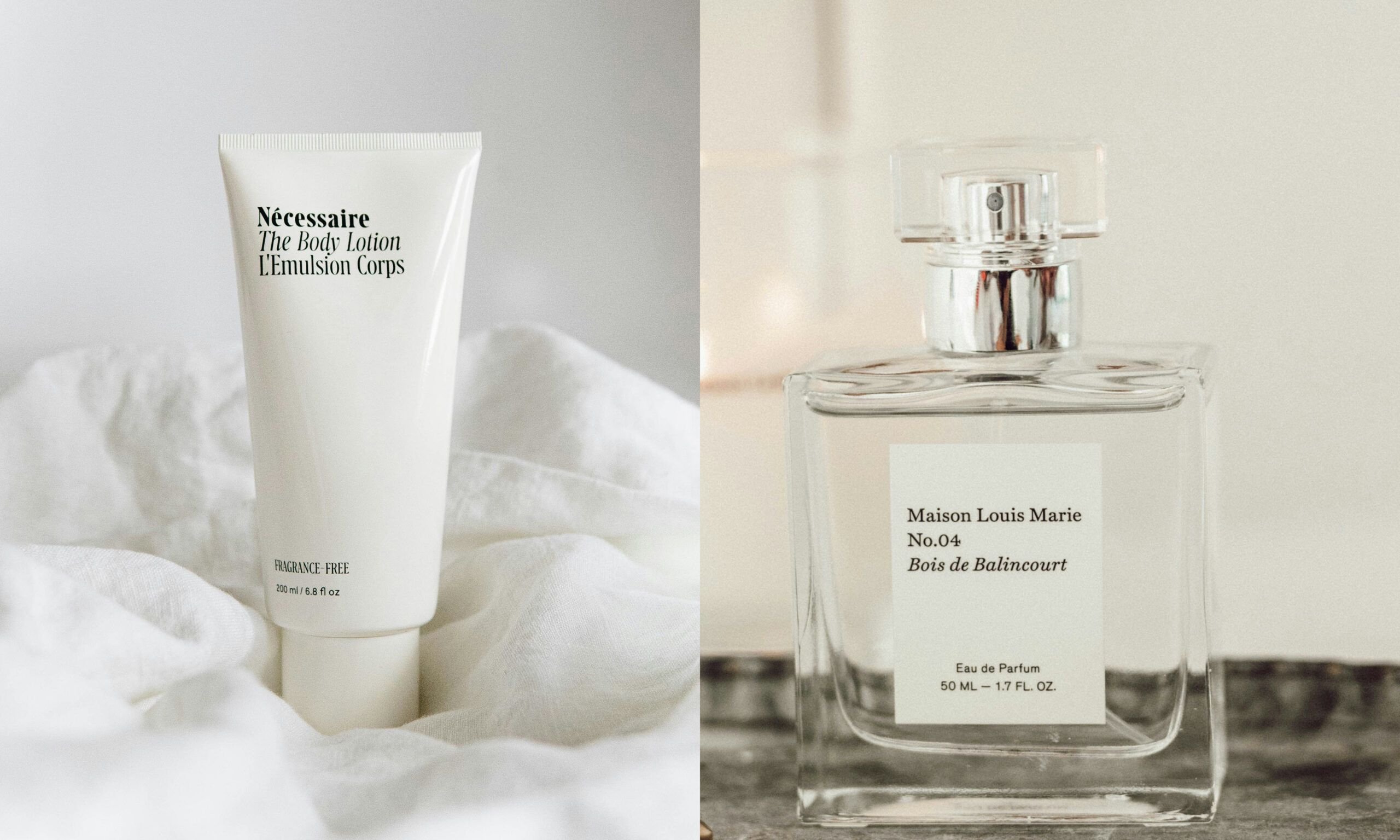 Necessaire The Body Lotion and Maison Louis Marie No.4 Fragrance
