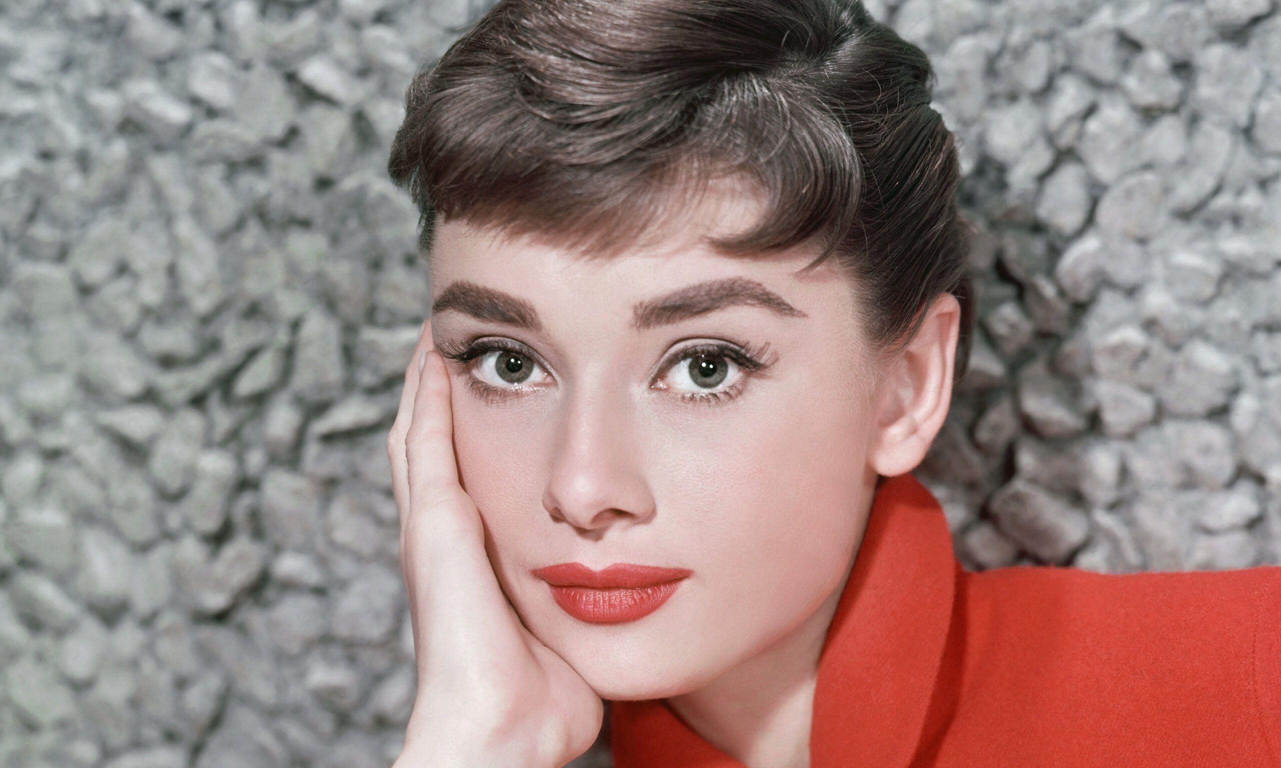 Actress Audrey Hepburn poses for a publicity still circa 1957.