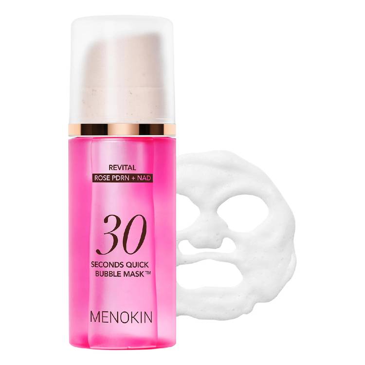 MENOKIN  30sec Quick Bubble Mask_Revital with Brightening & Vitality Care