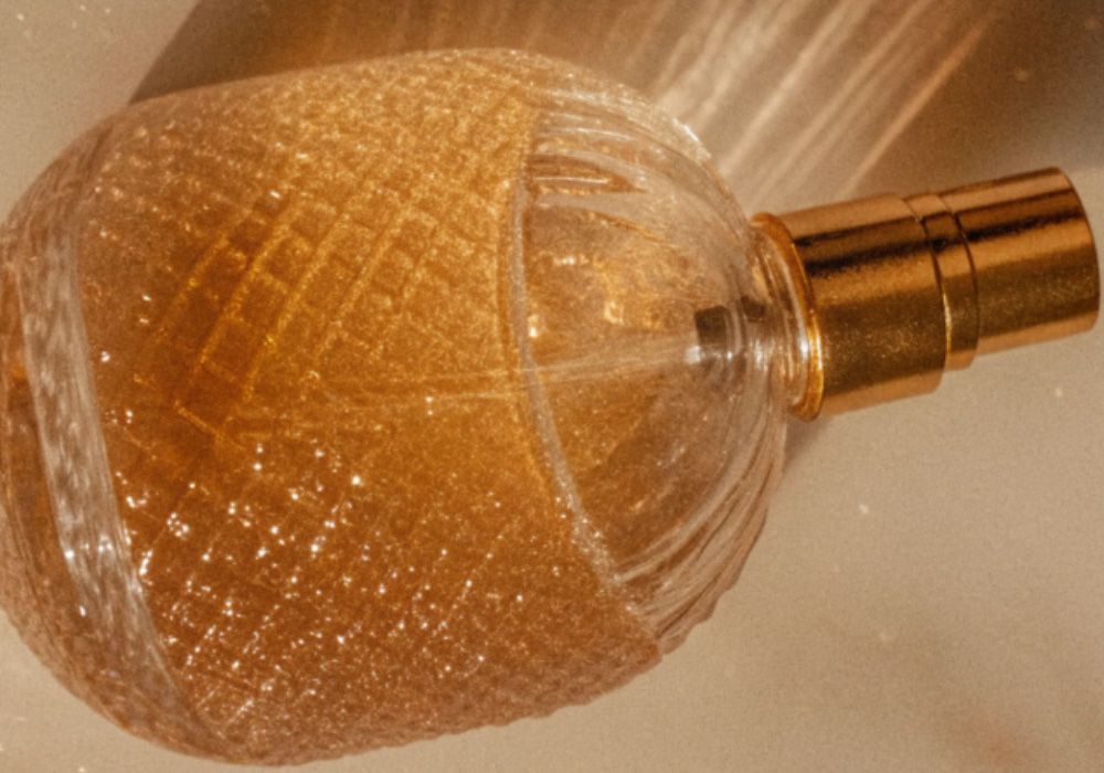 gold fragrance bottle