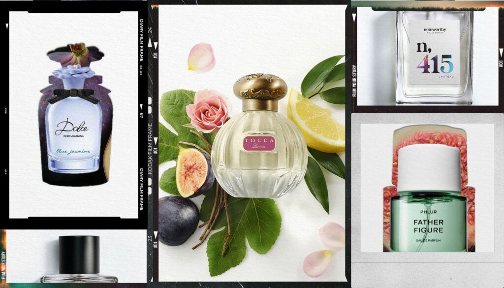 collage of fig-inspired fragrances