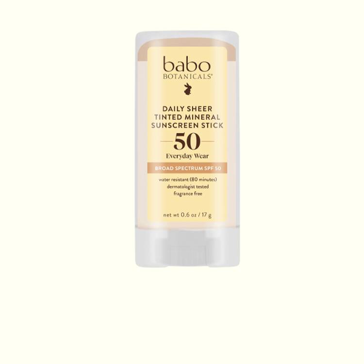 Babo Botanicals Daily Sheer Tinted Mineral Sunscreen Stick SPF 50