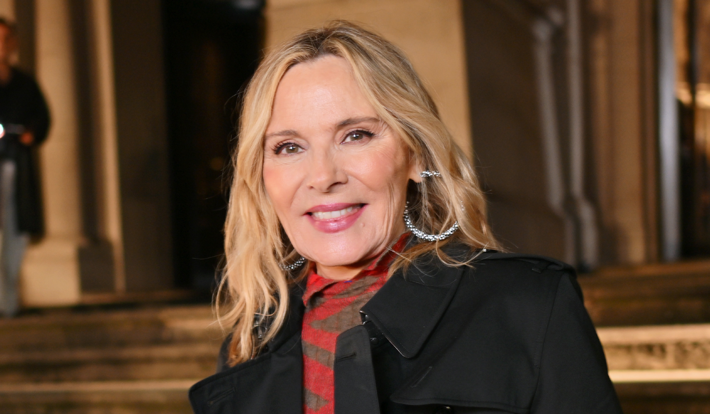 Kim Cattrall attends the Burberry Winter 2025 show during London Fashion Week on February 24, 2025 in London, England