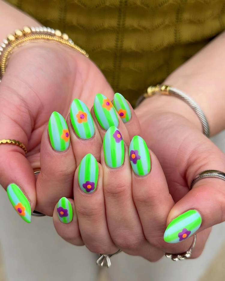 neon nails
