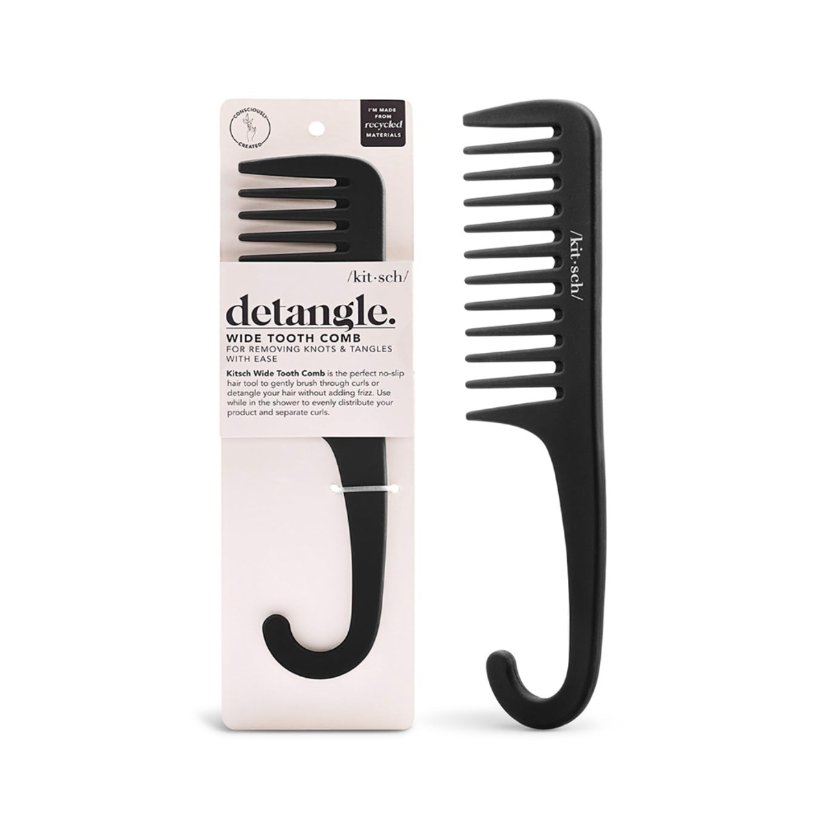 Kitsch Wide Tooth Detangler Comb