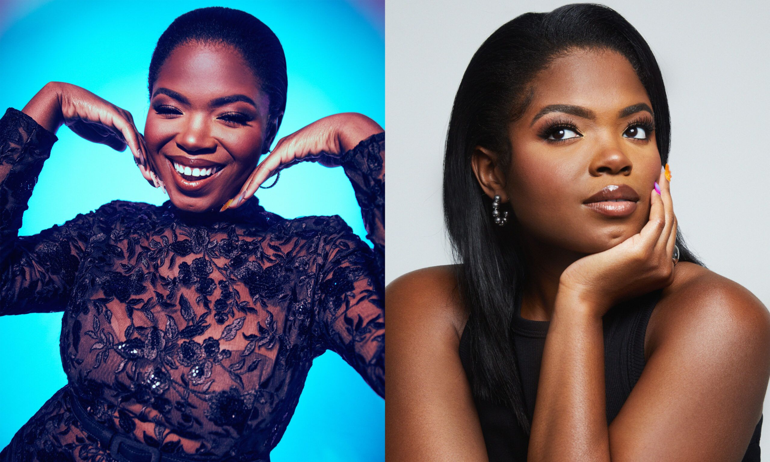 Side by side images of Kyanna Simone