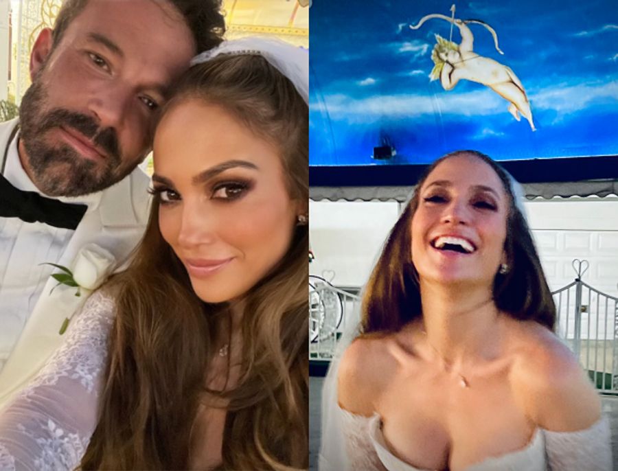 JLo Wears Dress from ‘Old Movie’ During Surprise ‘Drive Through’ Vegas Wedding