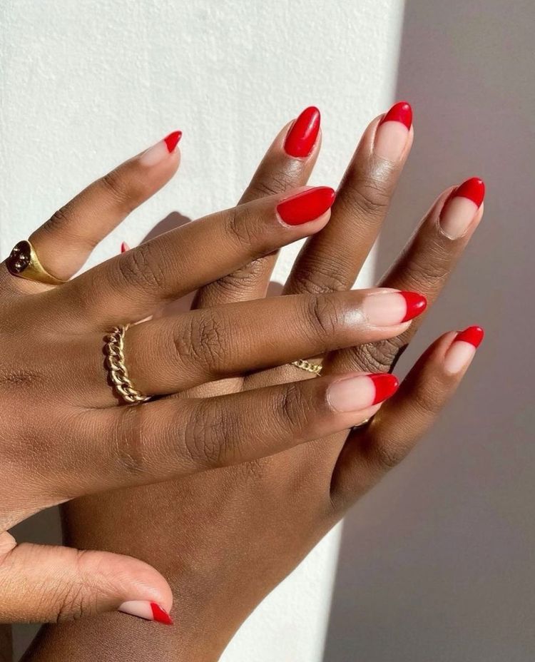 Red French Tips