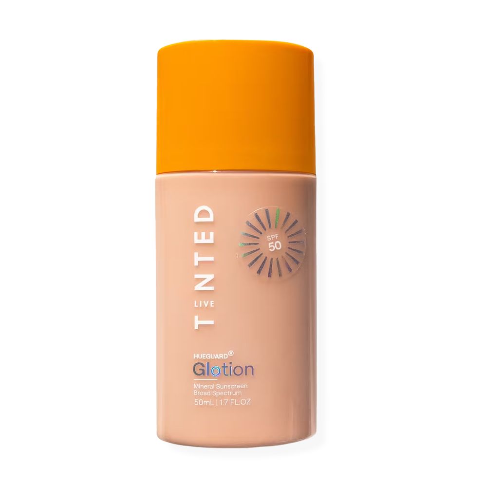 Live Tinted Hueguard Glotion Mineral Sunscreen Broad Spectrum SPF 50 ($36)
