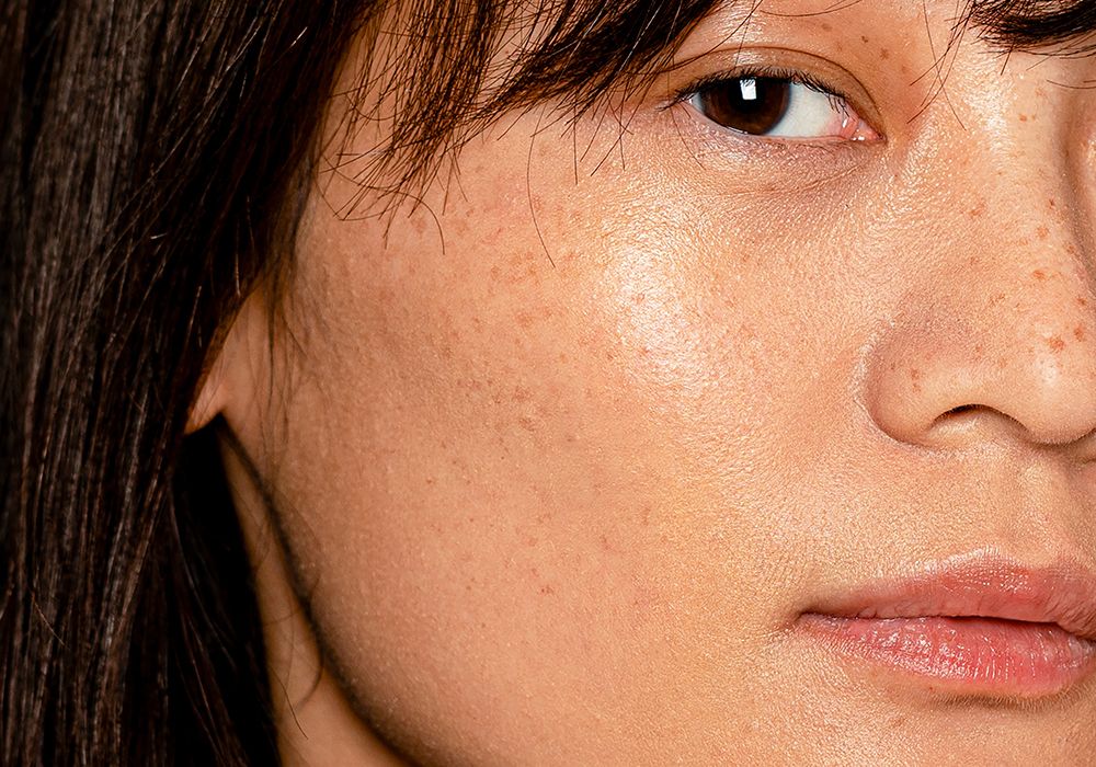 Beautiful Asian woman close up portrait