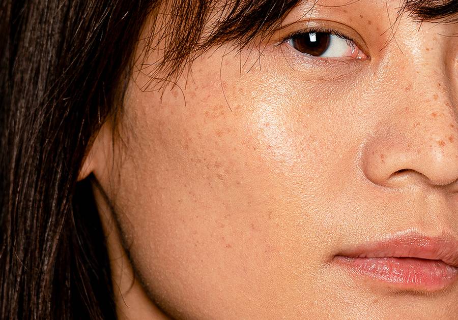 Beautiful Asian woman close up portrait