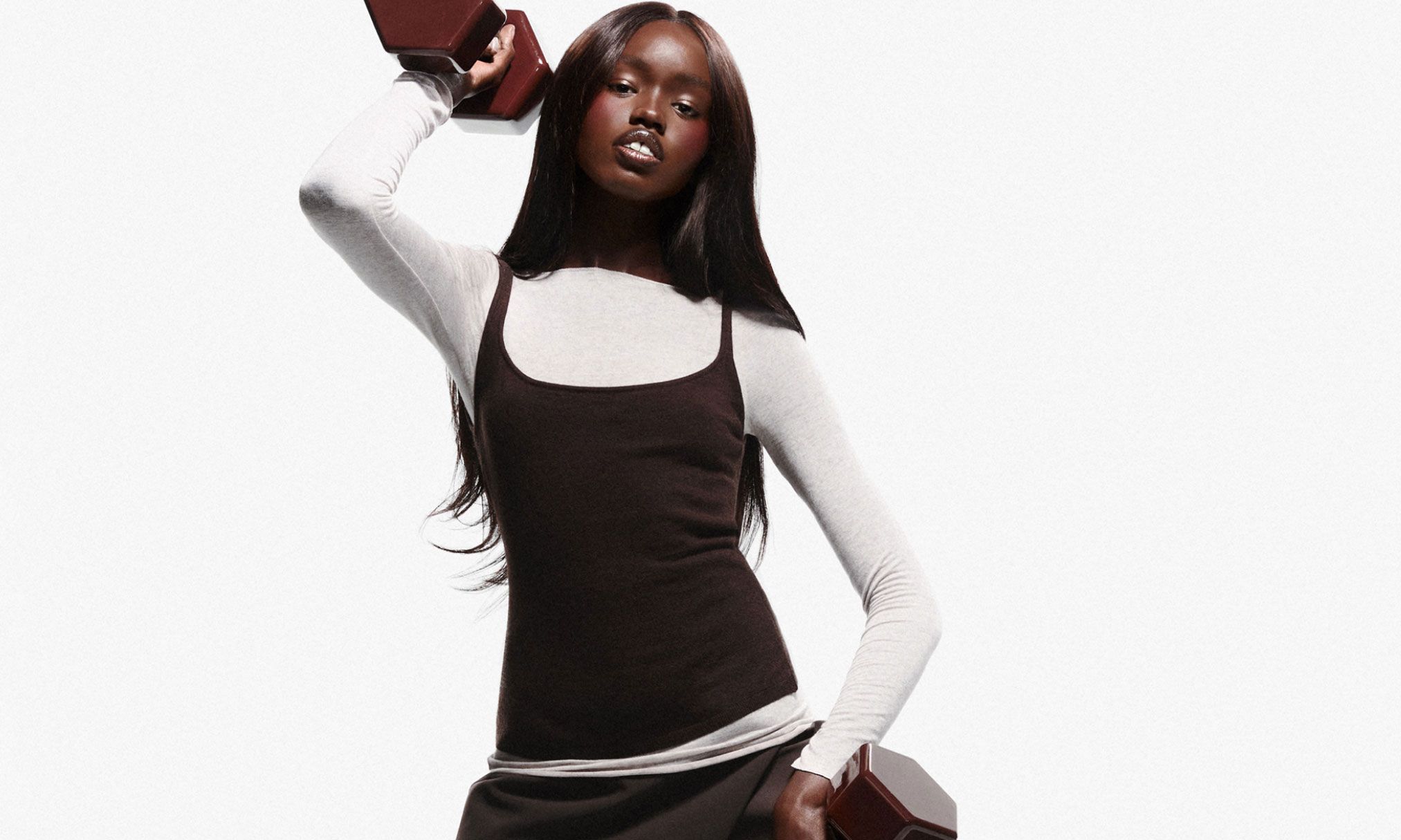 Model for Rhode Lip Shine