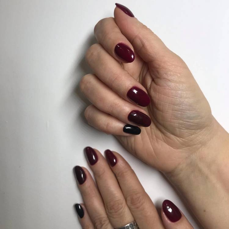 black cherry nails
