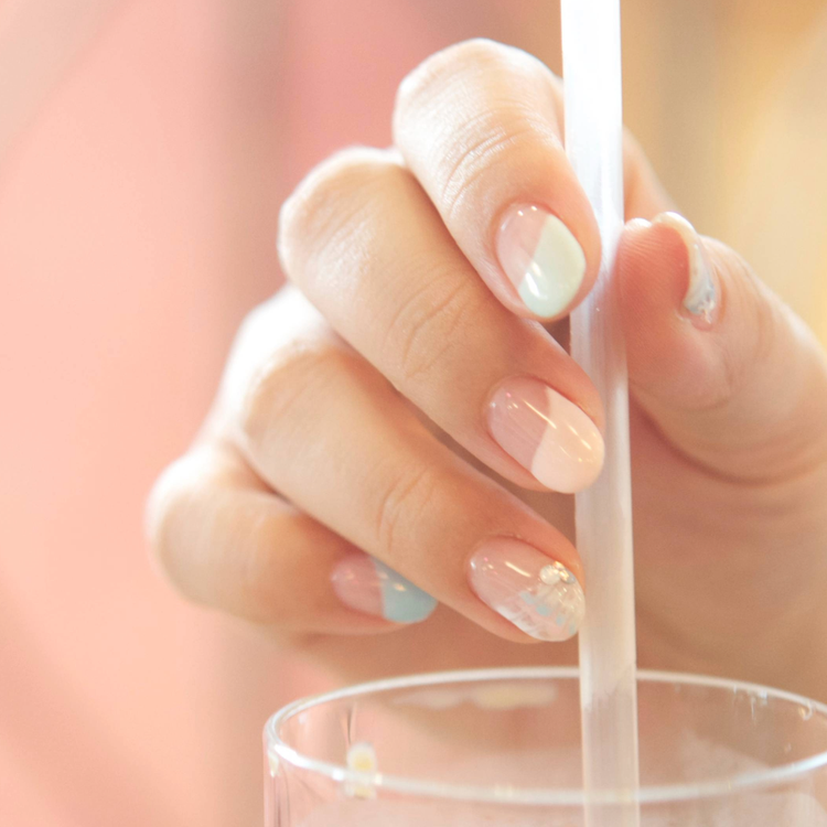 Half and Half Nails