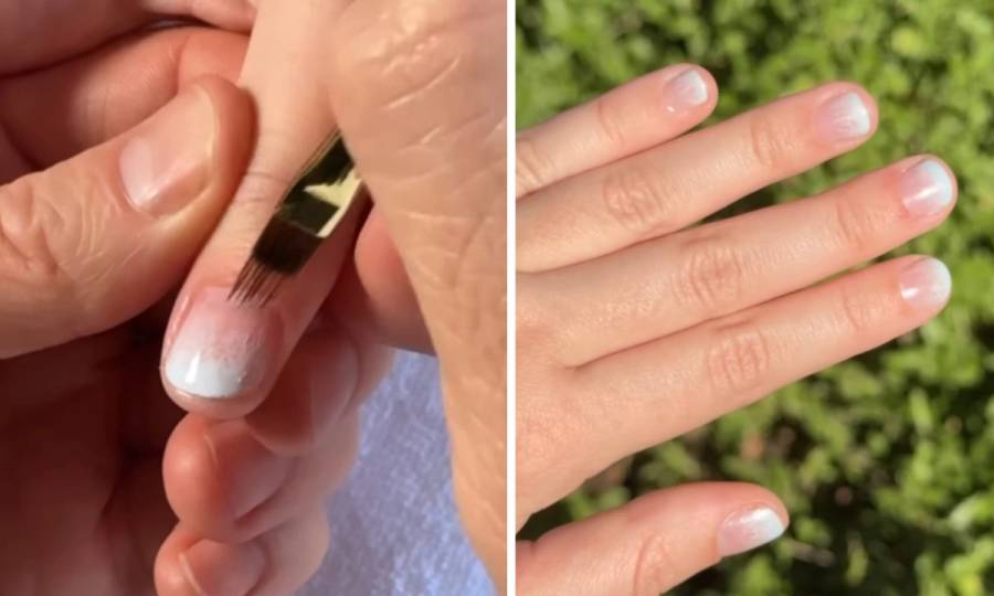 snowglobe manicure