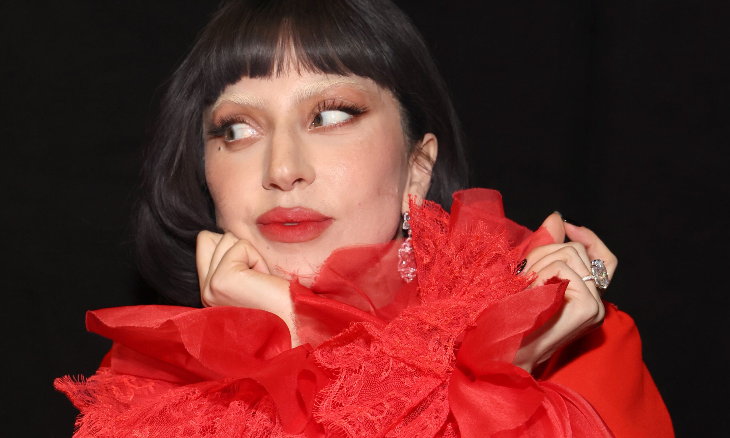 Lady Gaga attends the 2025 iHeartRadio Music Awards at Dolby Theatre in Los Angeles, California on March 17, 2025. Broadcasted live on FOX.