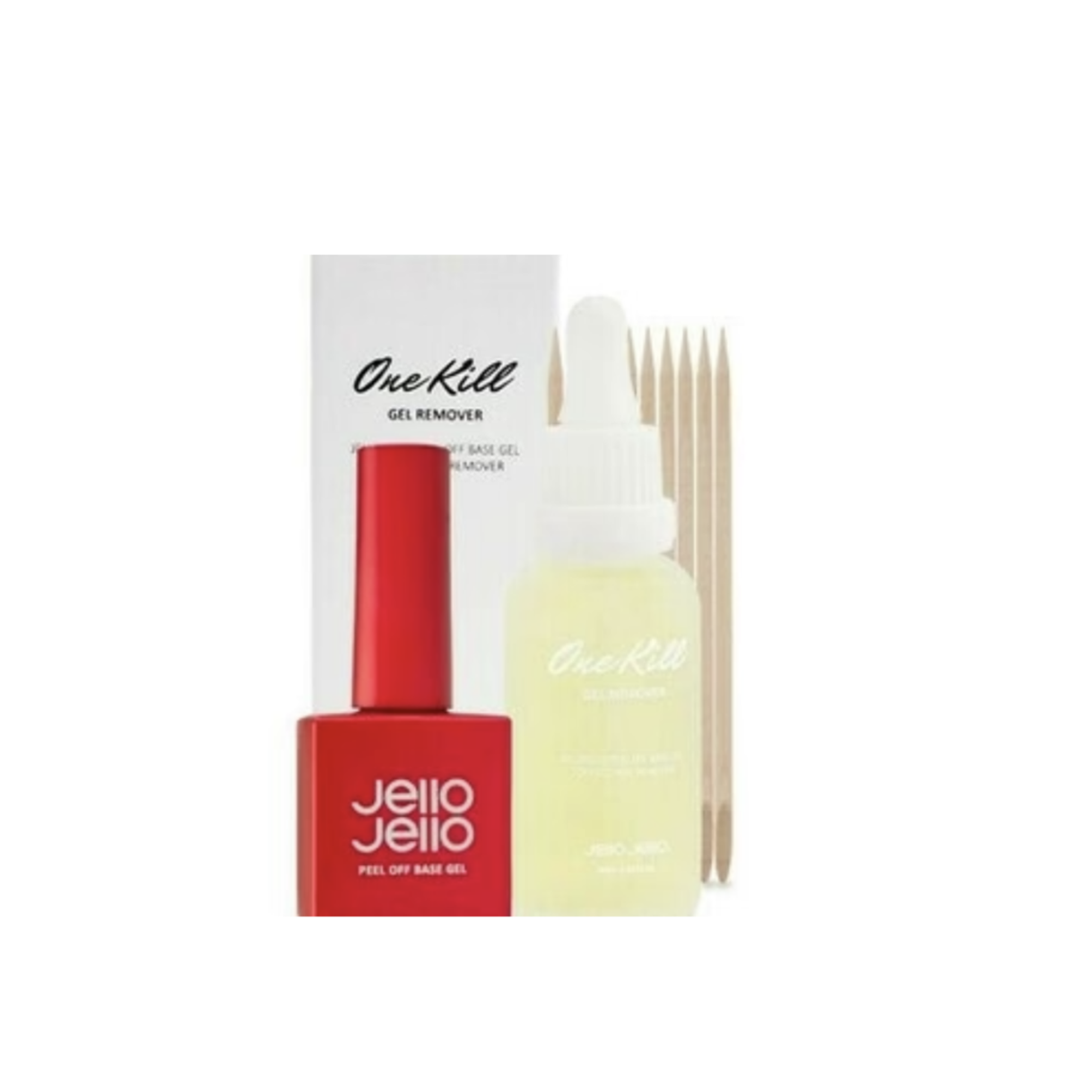 Jello Jello - One Kill Remover + Peel Off Base Gel Set