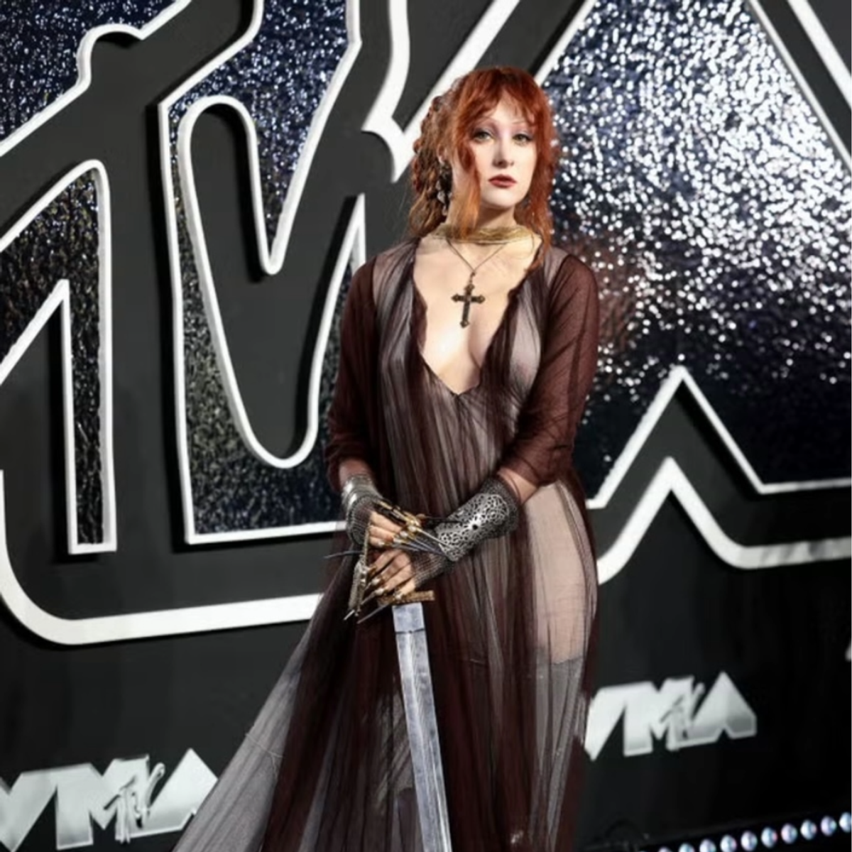 Chappell Roan VMA nails by Juan Alvear