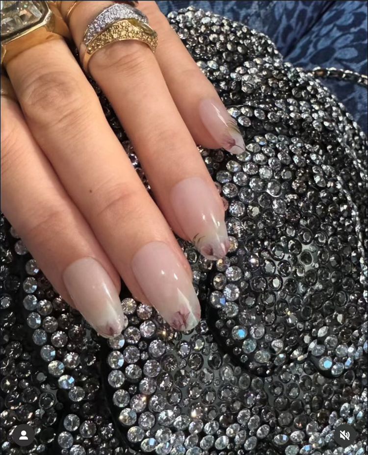 Blake Lively's It Ends With Us floral nails