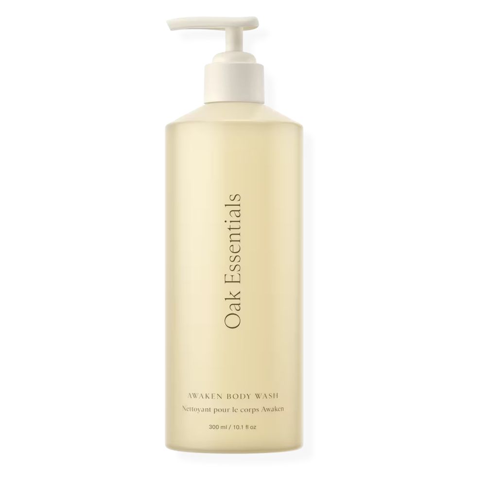 oak essentials awaken body wash