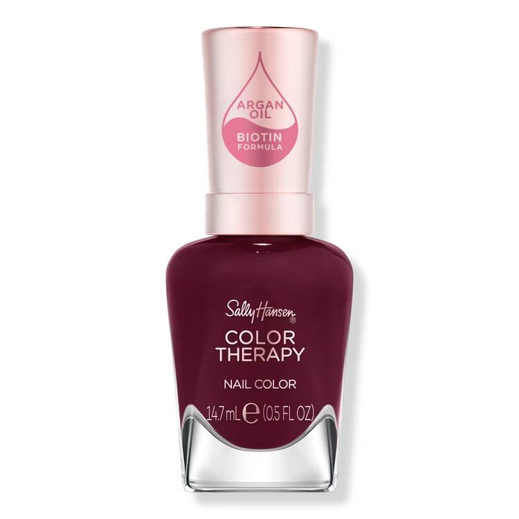 Sally Hansen Color Therapy Nail Polish in Rise and Wine ($10)