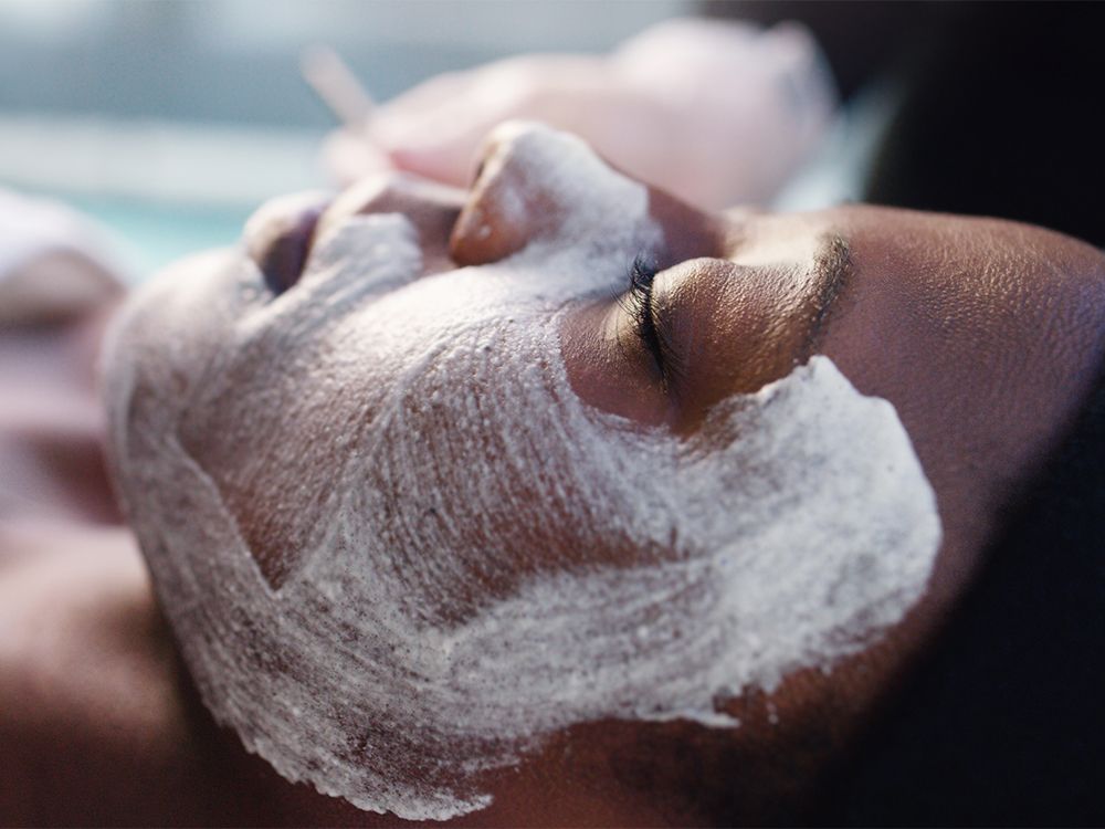 woman getting a chemical peel