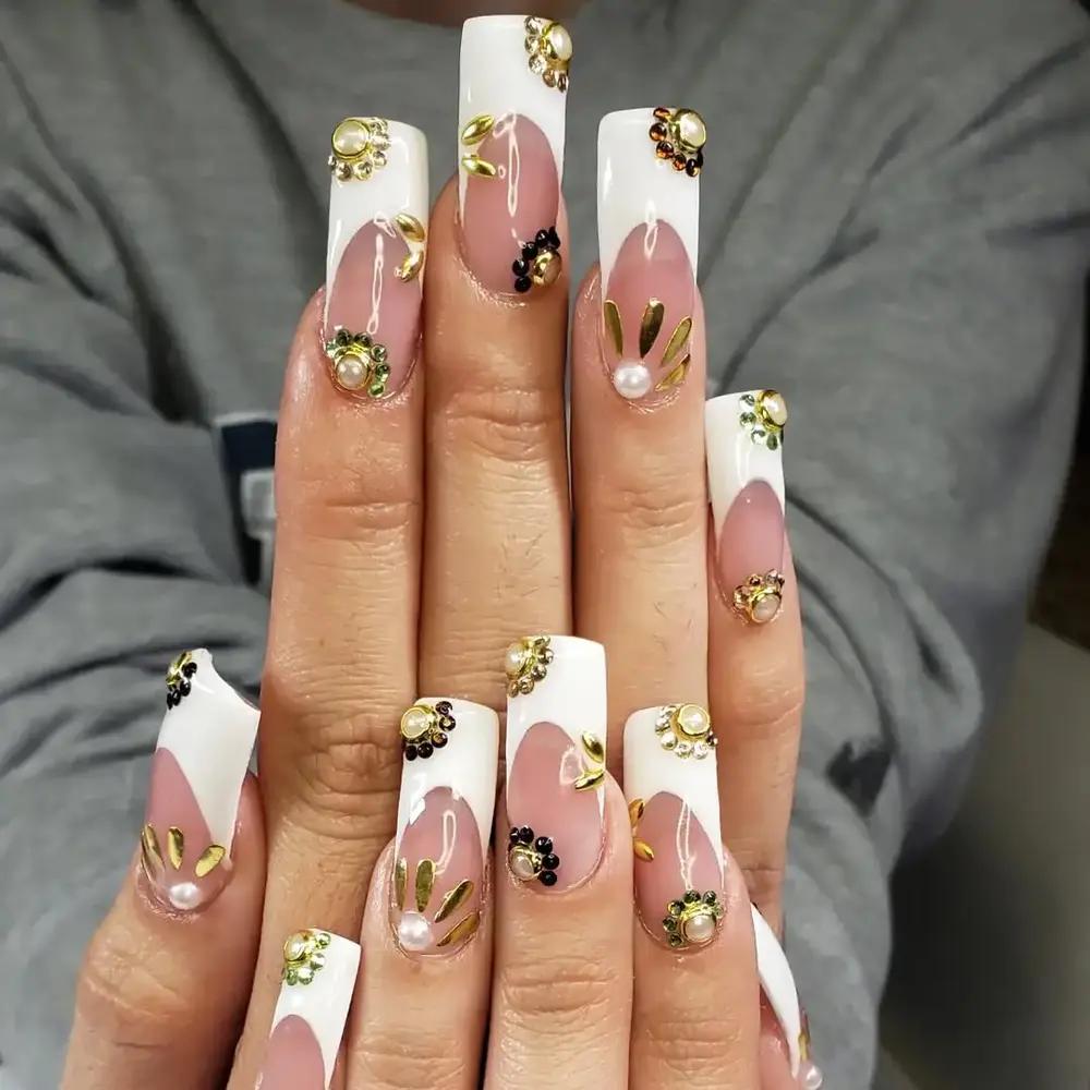 Maximalist French Manicure