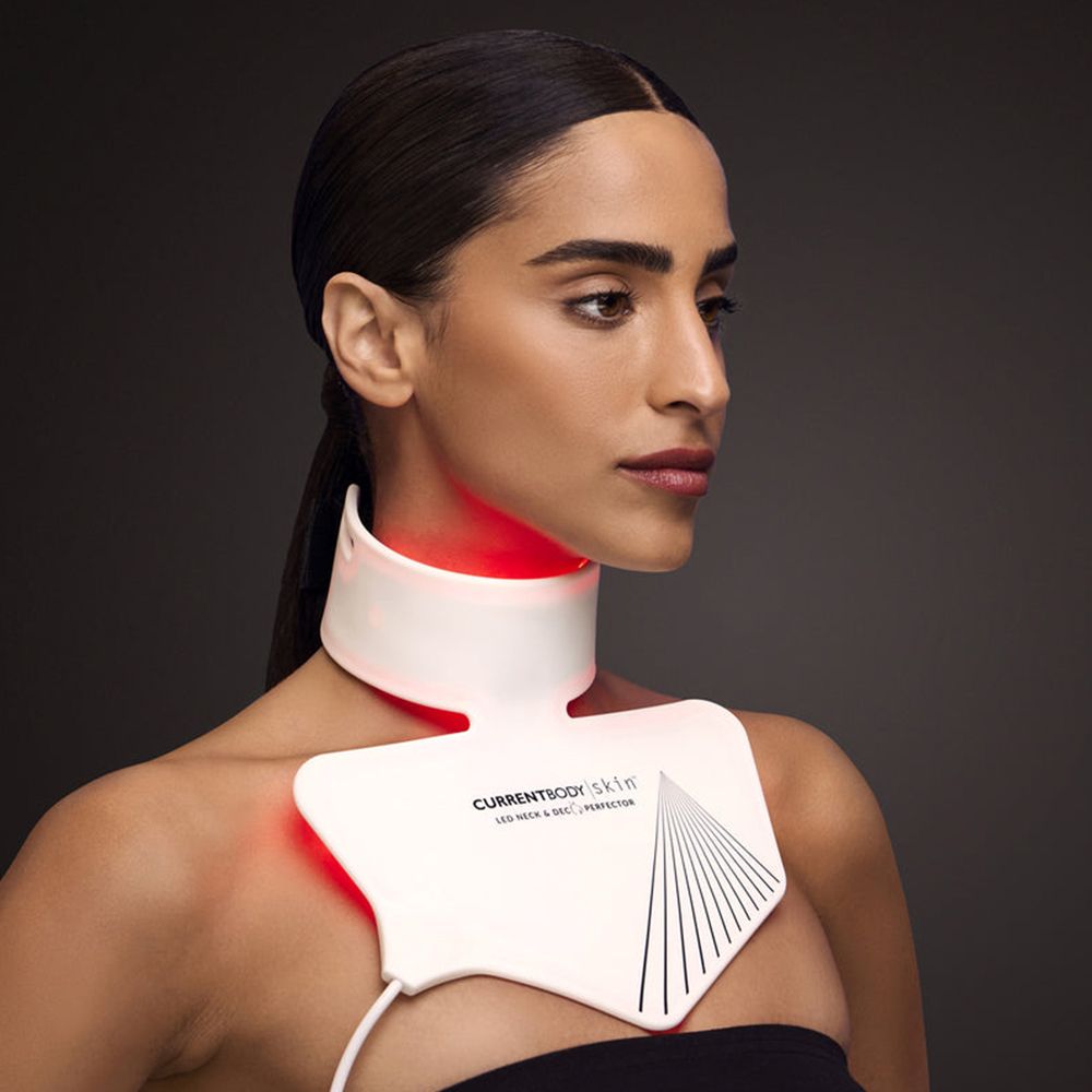 A neck mask may help firm skin.