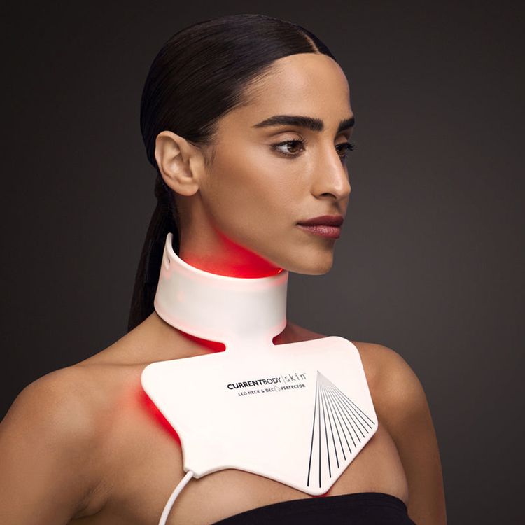 A neck mask may help firm skin.