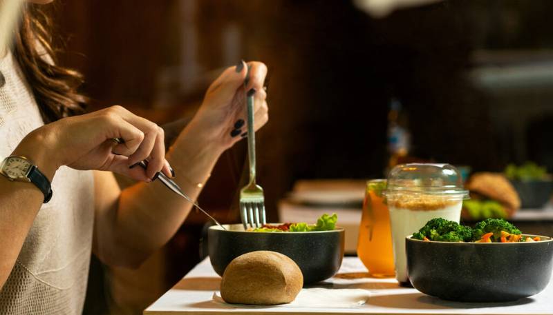 woman eating