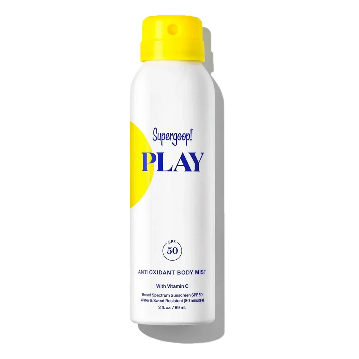 supergoop play spf 50 antioxidant body mist with vitamin C