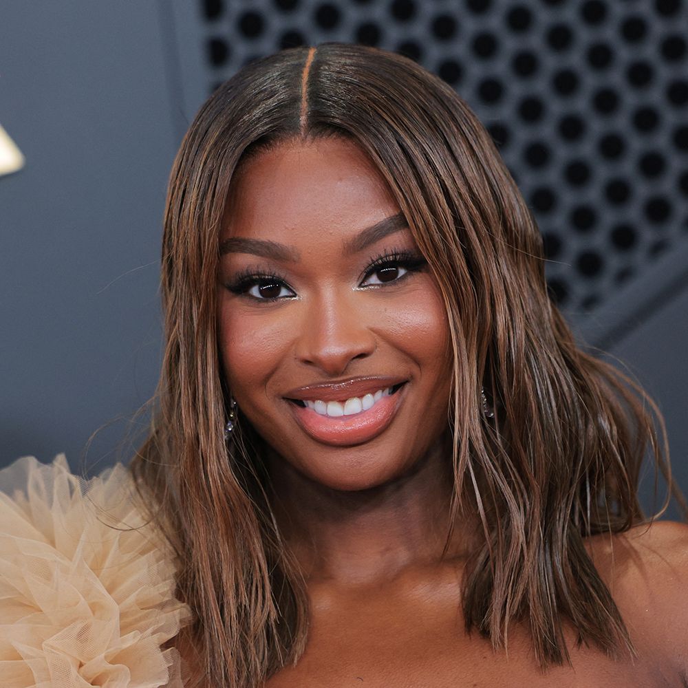 US singer Coco Jones arrives for the 68th Annual Grammy Awards at the Crypto.com Arena in Los Angeles on February 1, 2026. (Photo by Etienne LAURENT / AFP via Getty Images) 