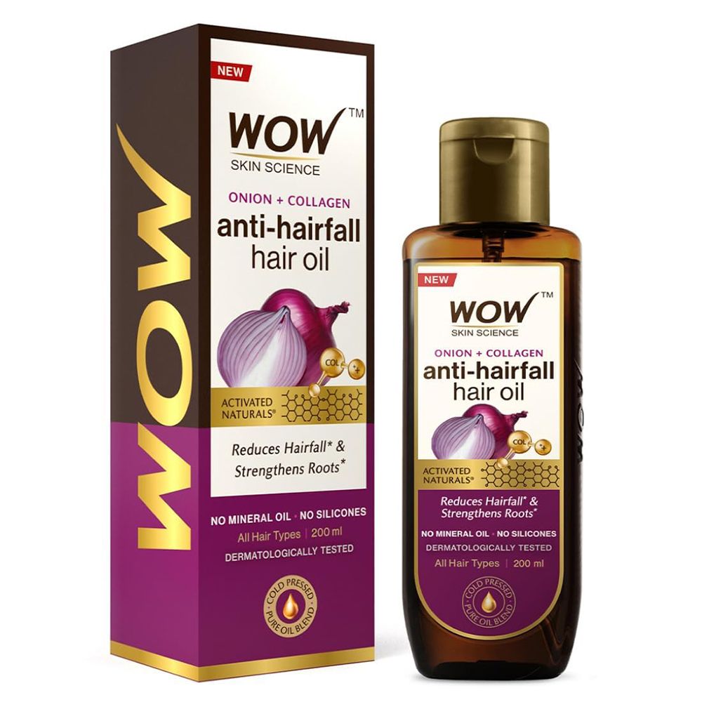 WOW Skin Science Onion Anti-Hairfall Oil With Collagen ($11)