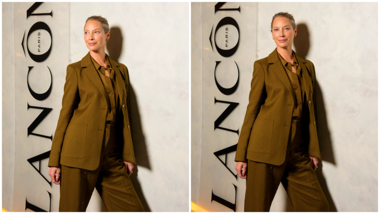Christy Turlington photographed as part of Lancome's “I’m fine” initiative