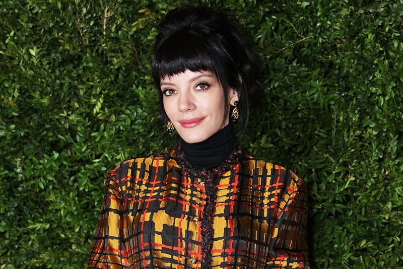 LONDON, ENGLAND - FEBRUARY 21: Lily Allen attends the Charles Finch x CHANEL Pre-BAFTA Party at 5 Hertford Street on February 21, 2026 in London, England. (Photo by Max Cisotti/Dave Benett/Getty Images)