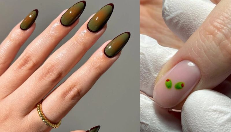 dirty martini nails