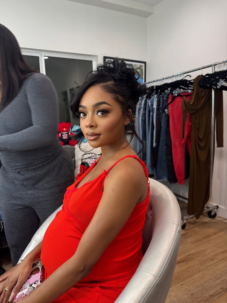 Skai Jackson behind the scenes glam