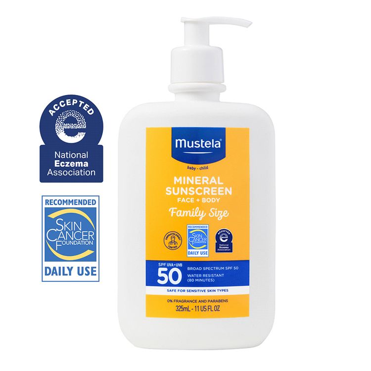 Mustela SPF 50 Mineral Sunscreen Lotion Family Size
