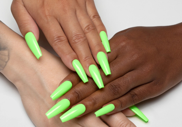 tennis ball green nails