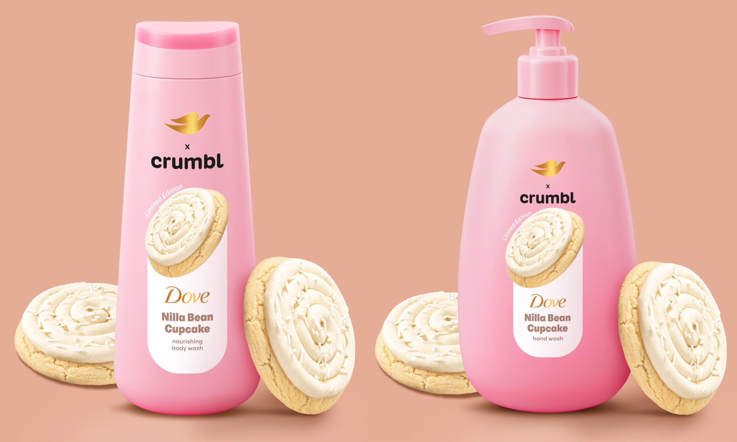 Dove x Crumbl Nilla Bean body prodicts