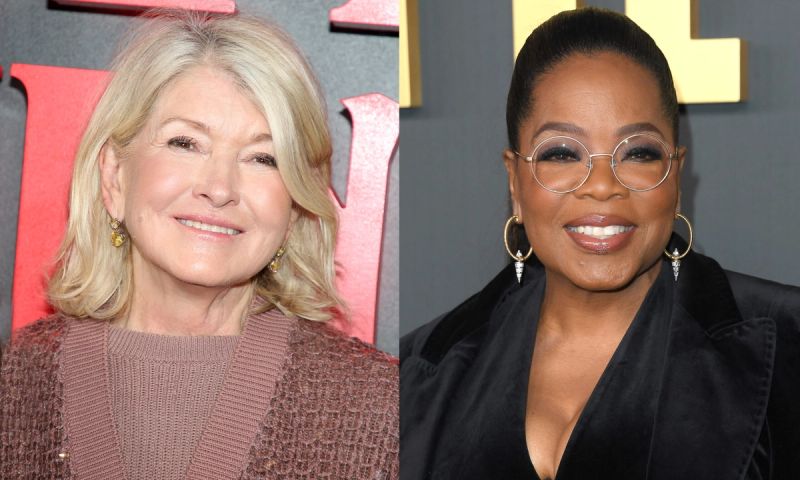 Martha Stewart and Oprah Winfrey