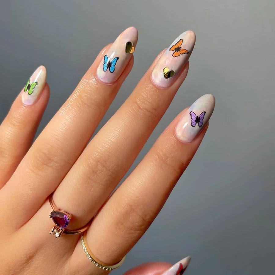 Butterfly Nails Are The Whimiscal Manicure To Try