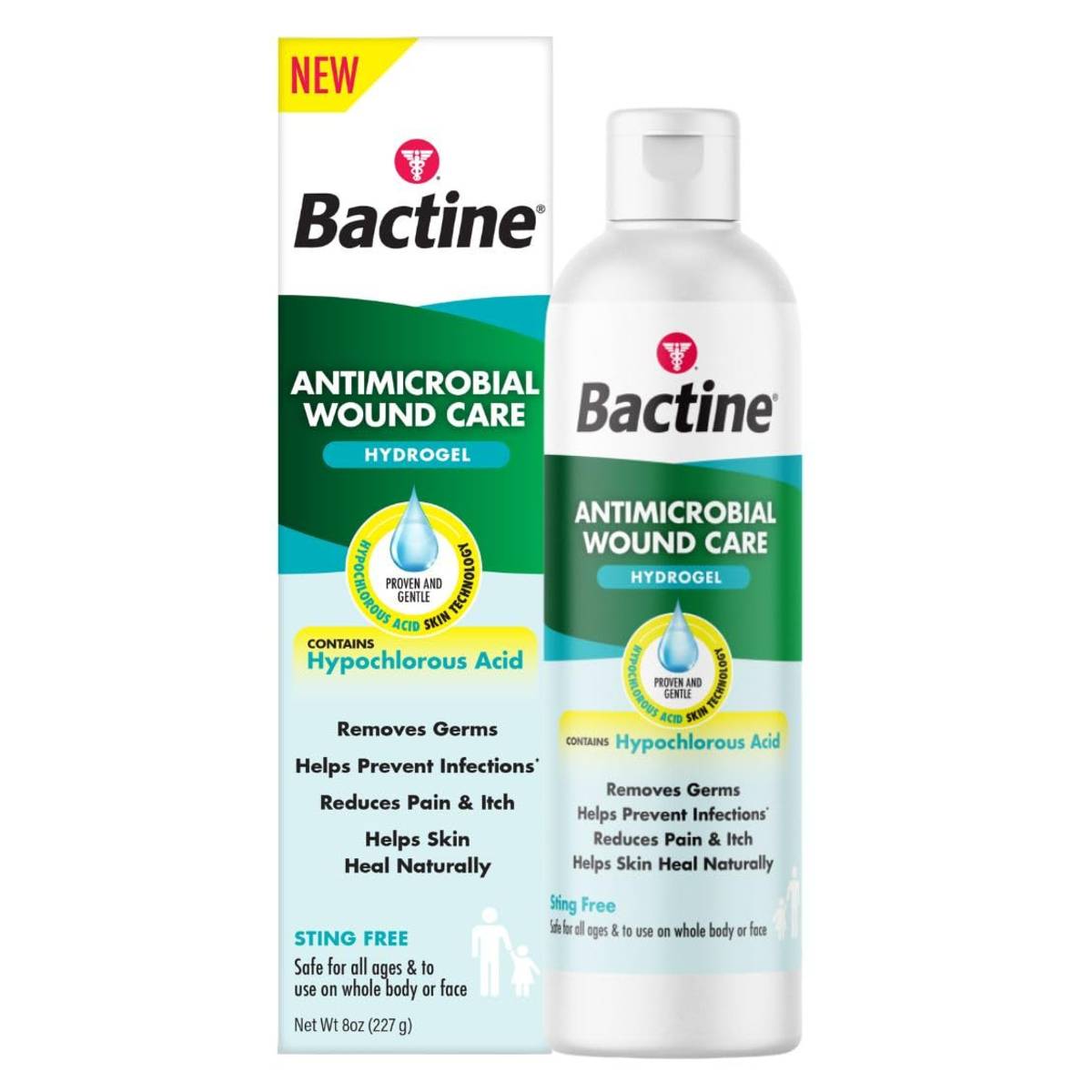 Bactine Antimicrobial Wound Care Hydrogel with Hypochlorous Acid