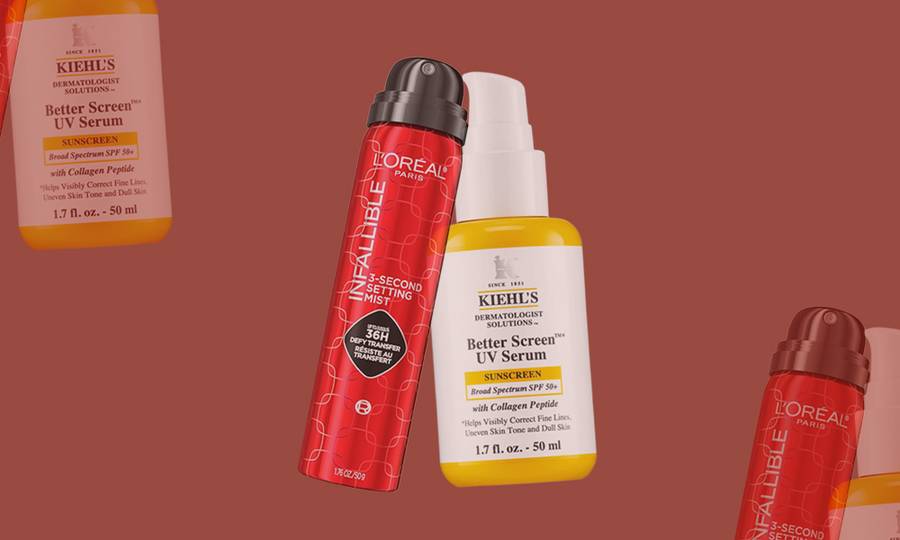 l'oreal and kiehls products used in 2025 oscars ad
