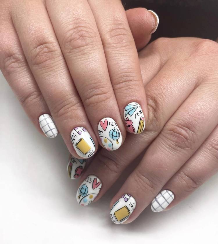 back to school nails