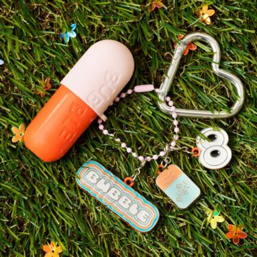 bubble lip balm keychain and charms