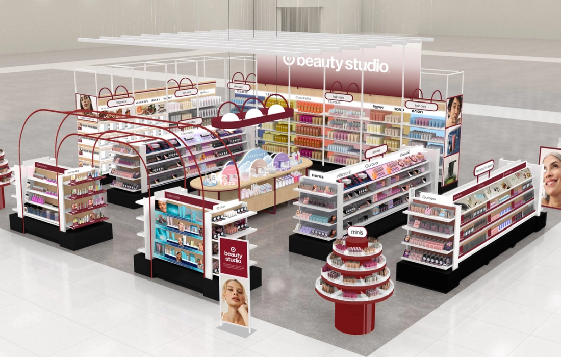 Rendering of Target Beauty Studio, a new in-store beauty section 