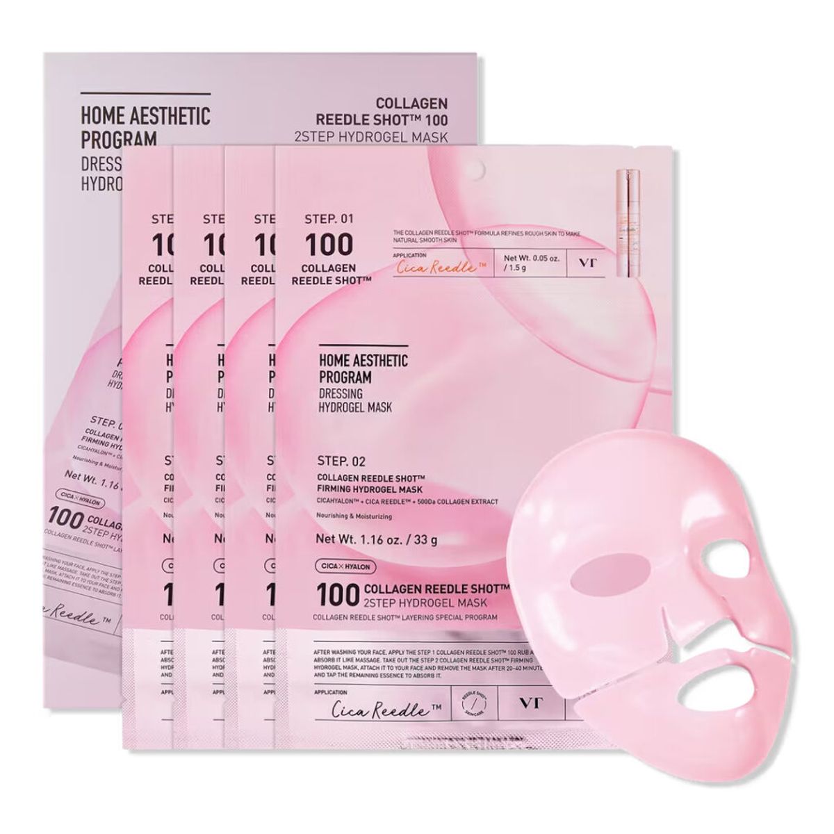 VT Cosmetics Collagen Reedle Shot 100 2-Step Hydrogel Mask